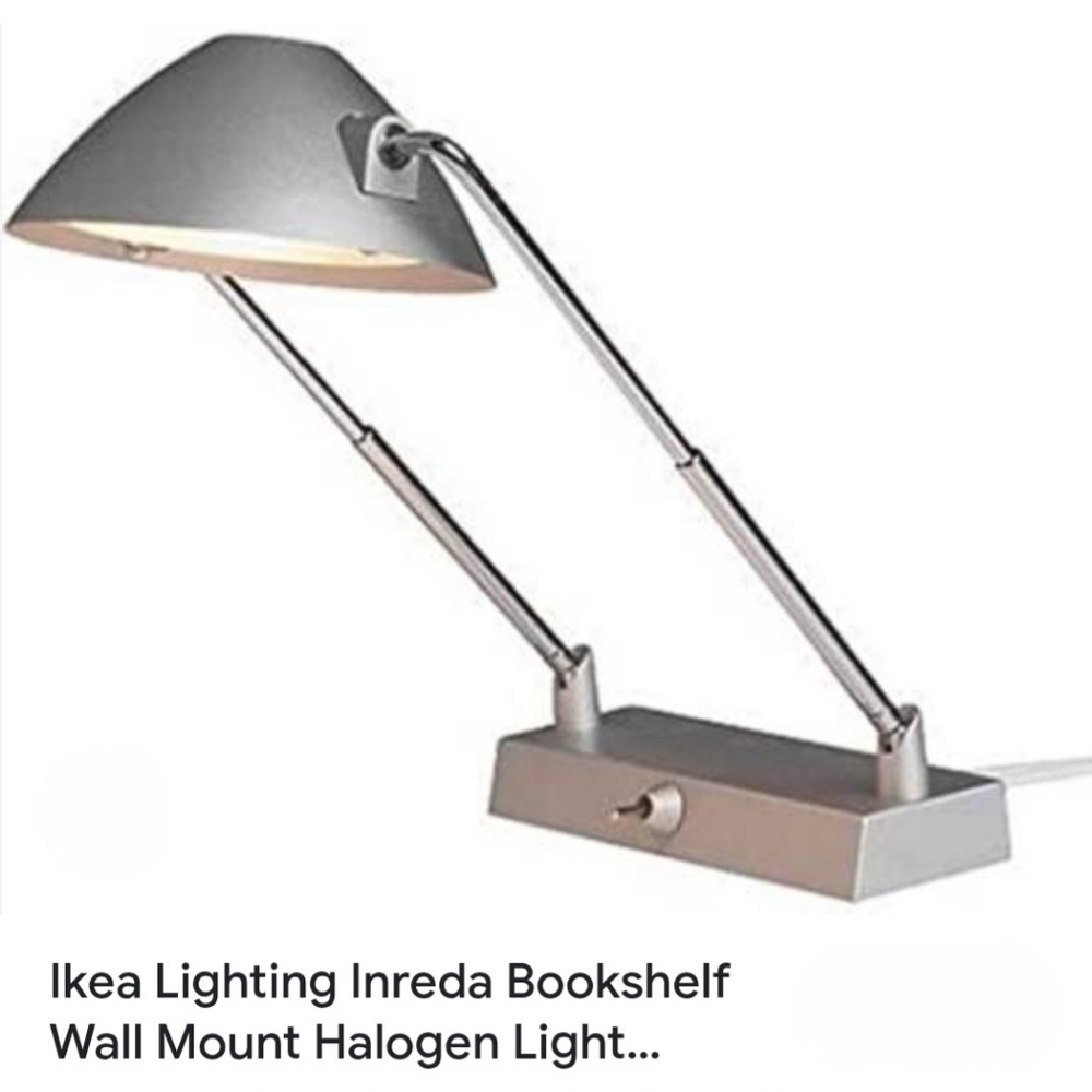 IKEA INREDA Wall Mount Picture Light Lamp  torn plastic201.193.81 20W 12V Silver